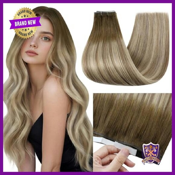 Human Hair Tape-In Extensions 24 Inch 50g Lightweight Seamless main image 4